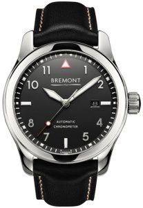 Bremont Solo Polished Steel Black Dial Watch