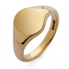 9ct Yellow Gold Ladies Signet Ring