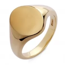 9ct Yellow Gold Gents Signet Ring