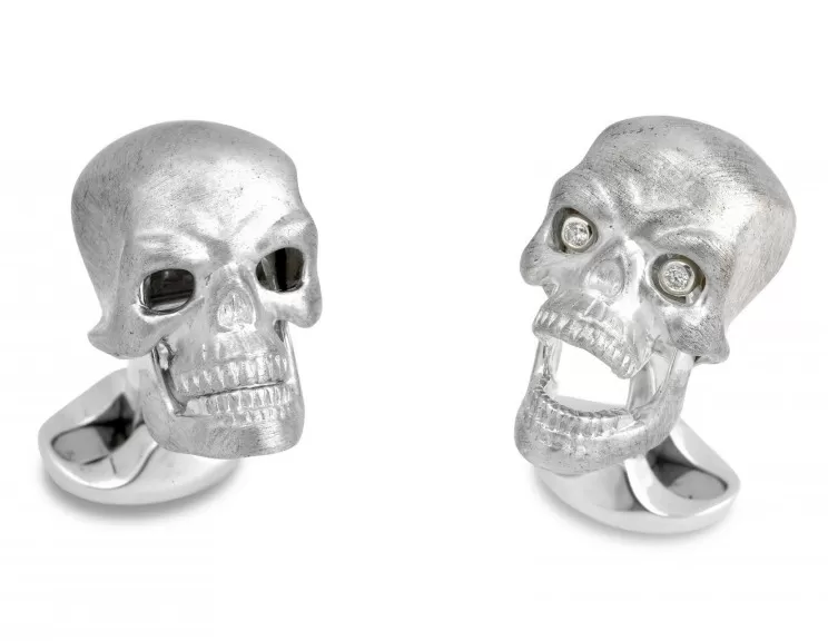 Deakin & Francis Diamond Eye Skull Cufflinks