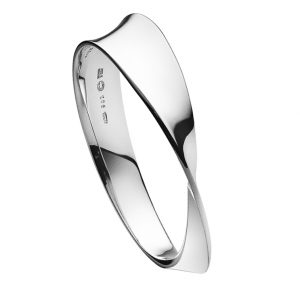 Georg Jensen Mobius Sterling Silver Small Bangle