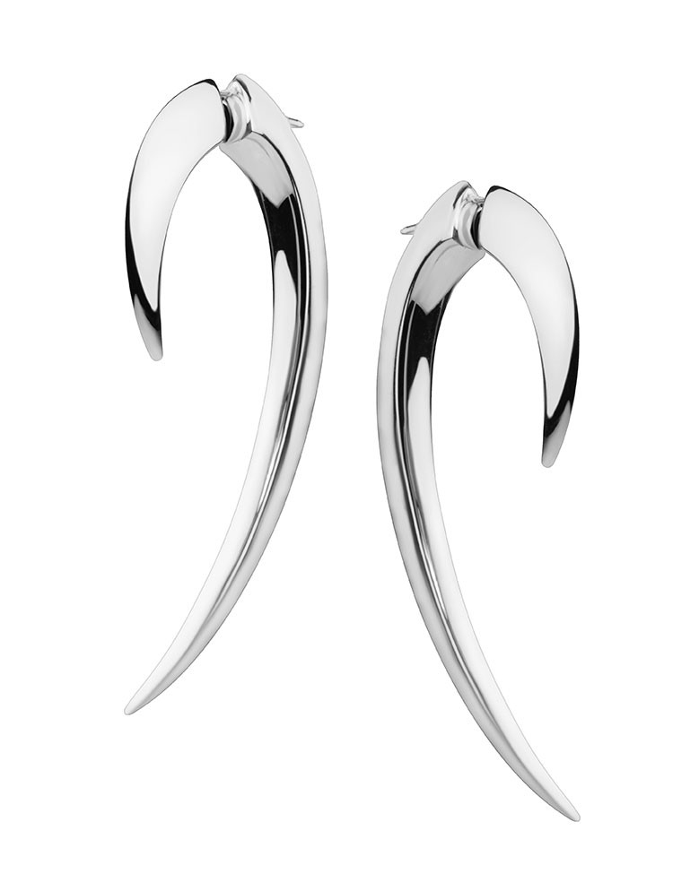 Shaun Leane Silver Hook Earrings Size 1