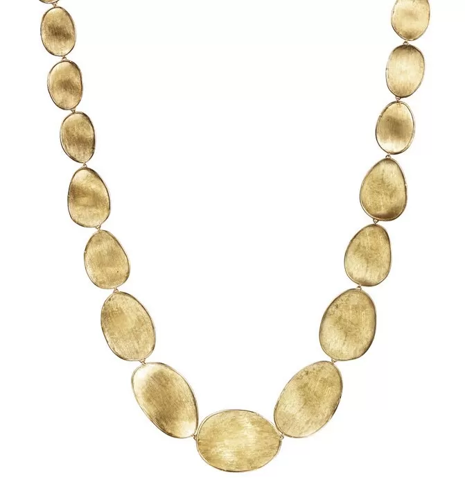 Marco Bicego Lunaria 18ct Yellow Gold Medium Graduated Collar Necklace