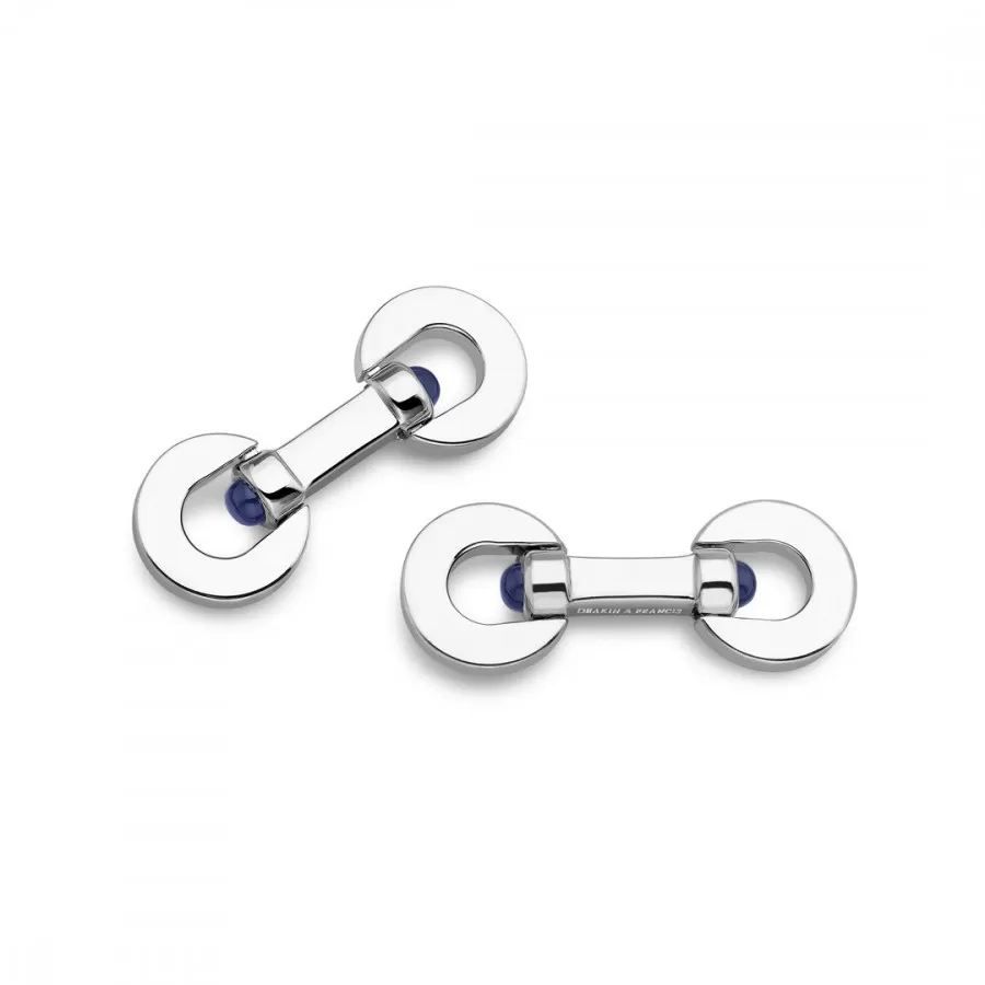Deakin & Francis Paddle Cufflinks with Sapphires