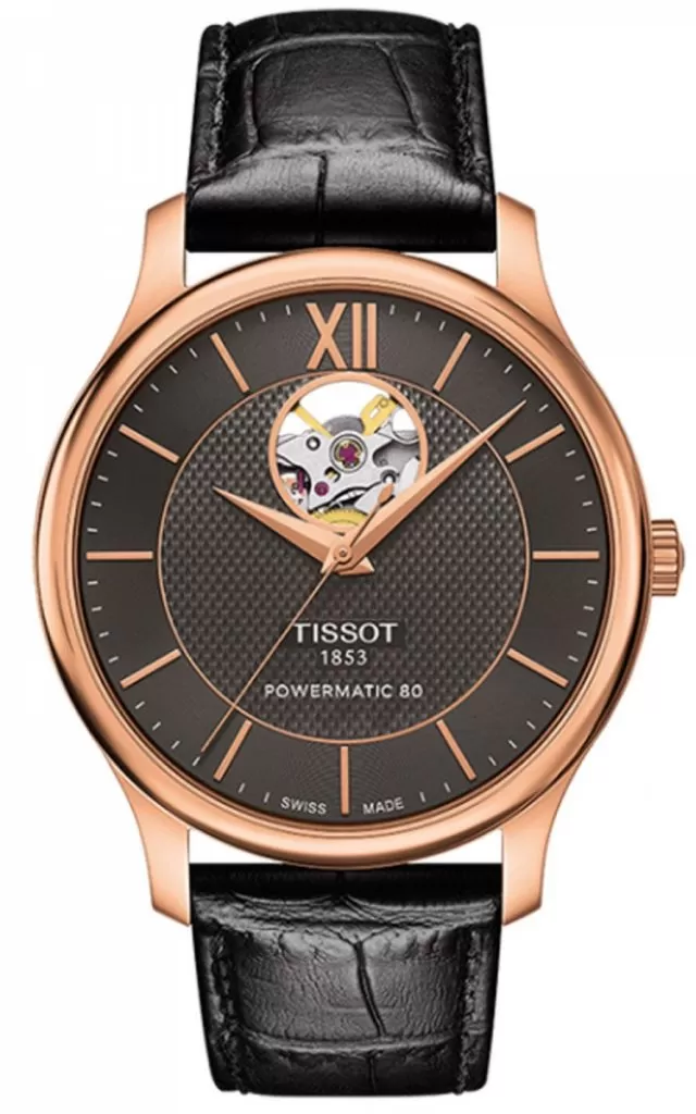Tissot Tradition Powermatic 80 Open Heart Automatic Watch