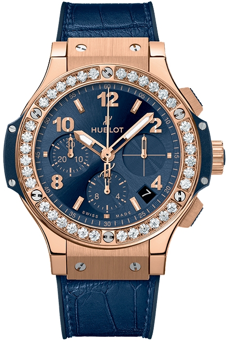 Hublot rose gold deals blue strap