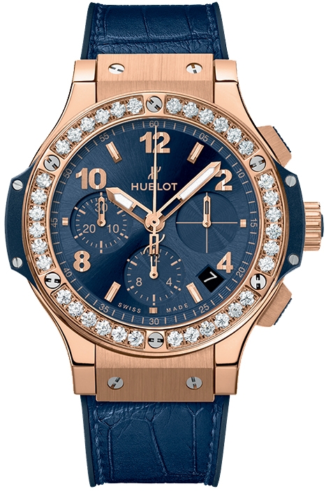 Hublot Big Bang Gold Blue Diamonds 41MM