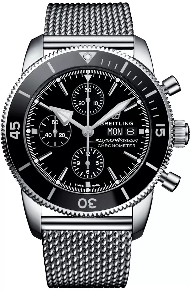 Breitling Superocean Heritage B01 Chronograph 44 - Rubber & Pushbutton Folding Clasp