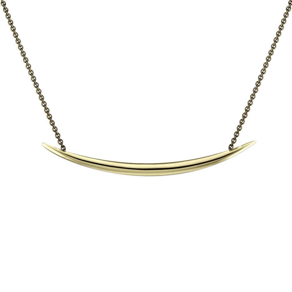 Shaun Leane Silver and Gold Vermeil Quill Necklace