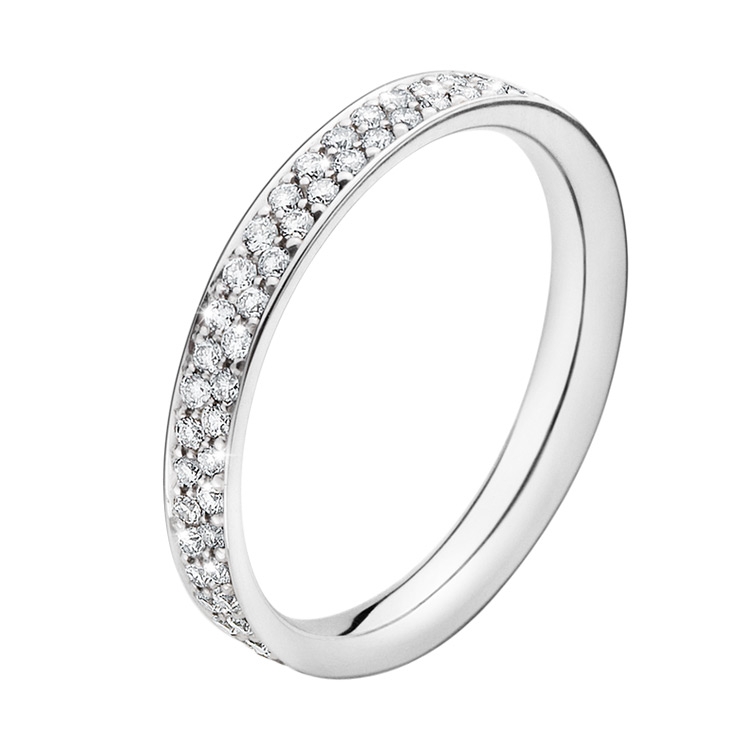 Georg Jensen 18ct White Gold Diamond Set Magic Ring