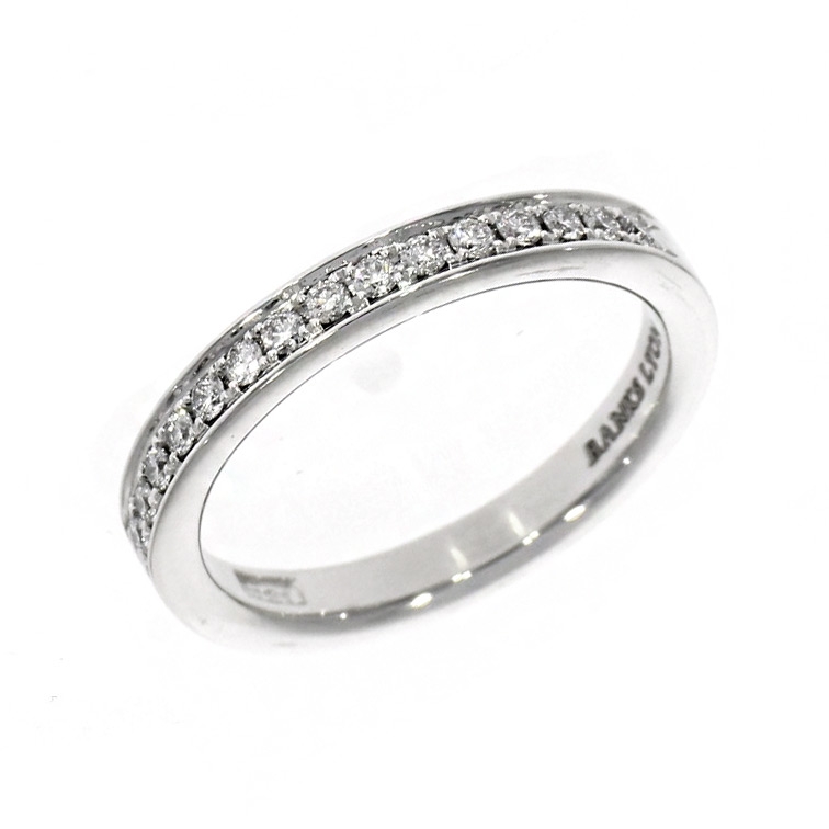 Platinum 0.24ct Brilliant Cut Diamond Memoire Classic Wedding Ring