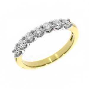 18ct Yellow Gold 0.77ct Brilliant Cut Diamond Eternity Ring