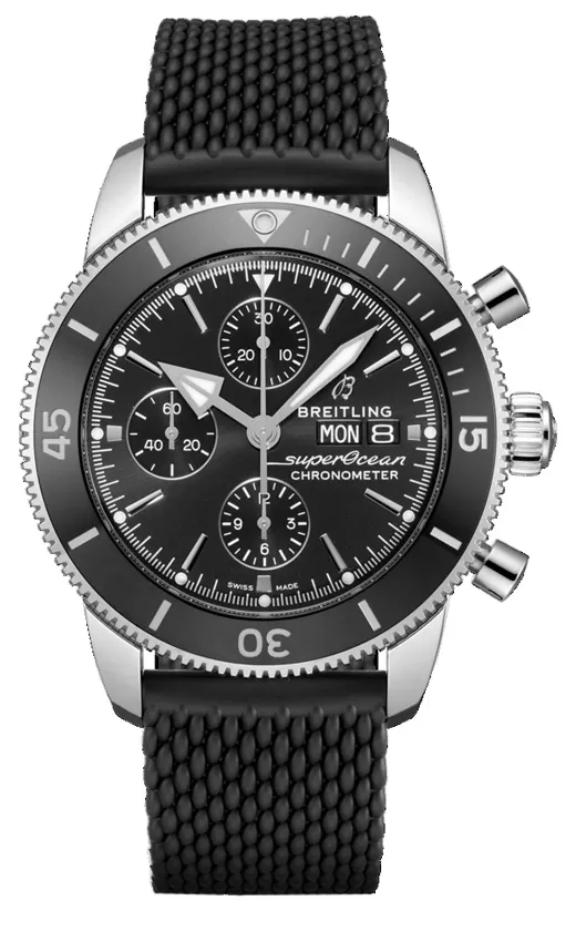 Breitling Superocean Heritage B01 Chronograph 44 - Rubber & Pushbutton Folding Clasp