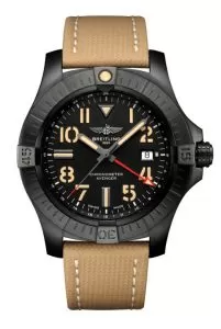 Breitling Avenger Automatic GMT 45 Night Mission Limited Edition - Calfskin Leather & Tang-type Buckle