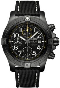 Breitling Avenger Chronograph 45 Night Mission - Calfskin Leather & Tang-type Buckle