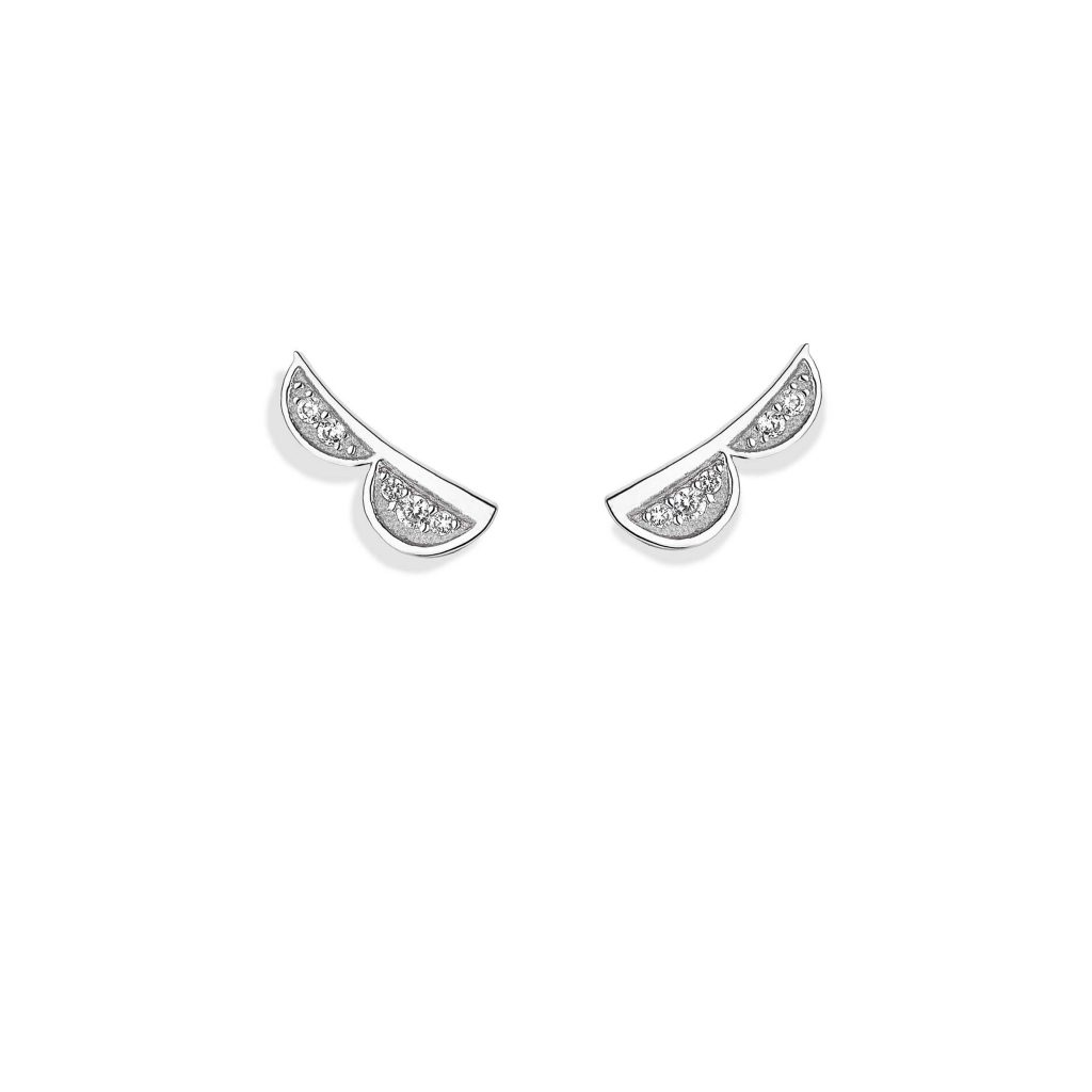 VIXI Lace Collection Silver Stud Earrings