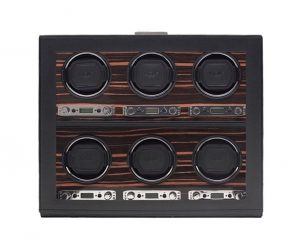 WOLF Roadster 6 Piece Watch Winder With Cover
