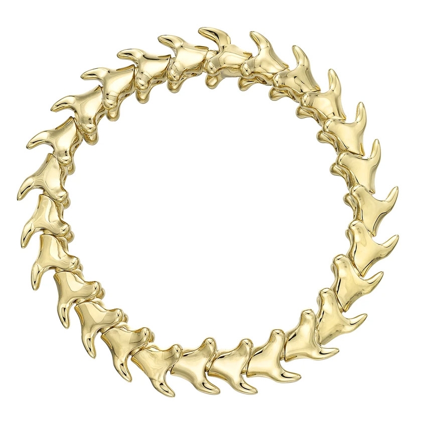 Shaun Leane Serpents Trace Yellow Gold Vermeil Wide Bracelet