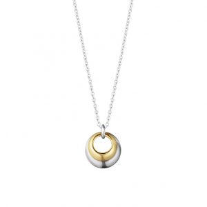 Georg Jensen Curve 18ct Gold & Silver Necklace