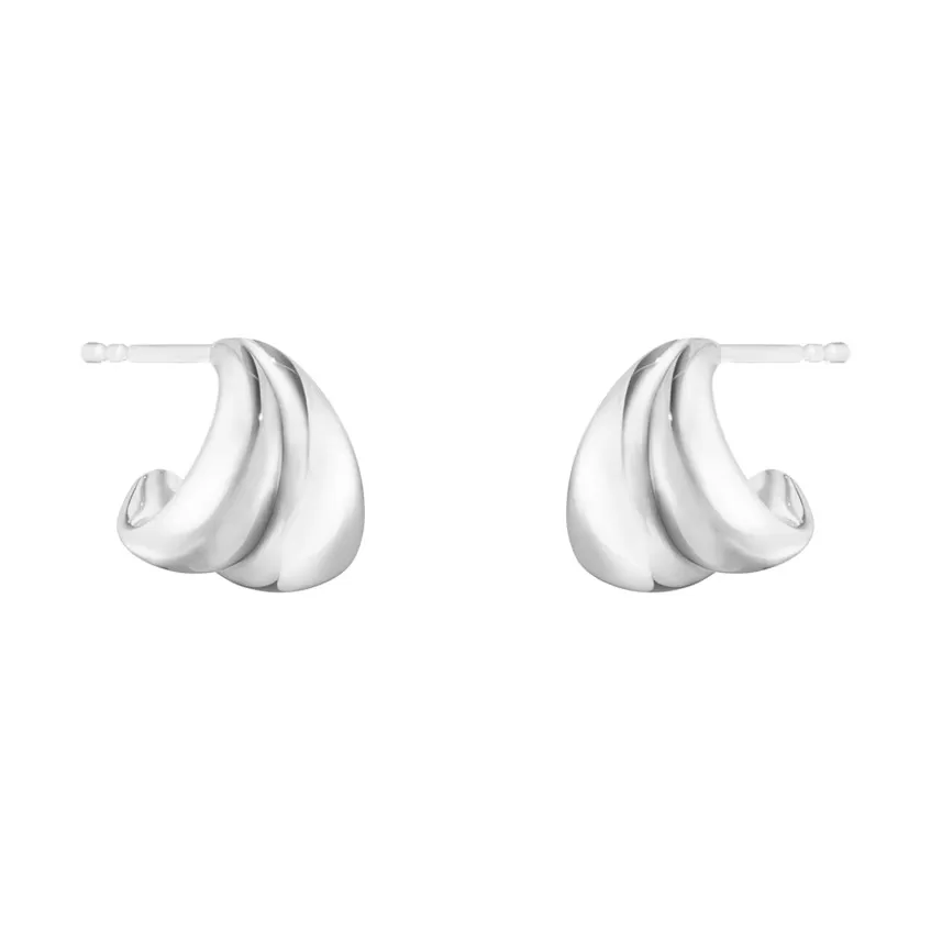 Georg Jensen Silver Curve Stud Earrings