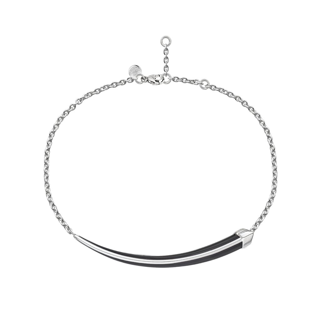 Shaun Leane Sabre Deco Silver Ceramic Chain Bracelet