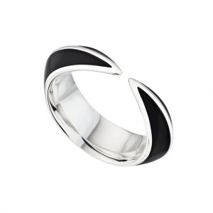 Shaun Leane Sabre Deco Silver Ceramic Ring