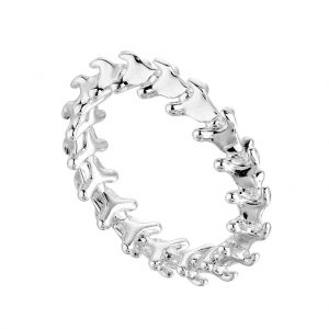 Shaun Leane Serpent's Trace Silver Band Ring - Size P