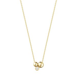 Georg Jensen Moonlight Grapes 18ct Yellow Gold 0.07ct Diamond Necklace