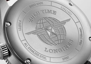 Longines Watch close up of engraving