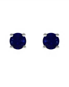 18ct White Gold 0.60ct Sapphire Stud Earrings