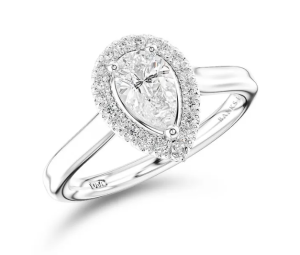 Stunning Pear Cut diamond ring