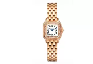 Cartier Panthere 18ct Rose Gold Diamond Watch