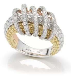 Fope MiaLuce Three Strand Diamond Set Ring