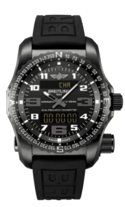 Breitling Emergency DLC-Coated Titanium – Rubber with Push Button Folding Clasp