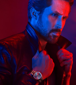 Ryan Gosling wearing a TAG Heuer Carrera watch