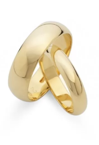 Charles Green Medium ‘D’ Shaped Wedding Rings
