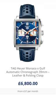 TAG Heuer Monaco x Gulf Automatic Chronograph 39mm – Leather & Folding Clasp