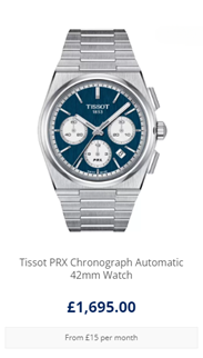 Tissot PRX Chronograph Automatic 42mm Watch