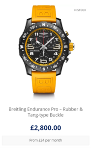 Breitling Endurance Pro – Rubber & Tang-Type Buckle