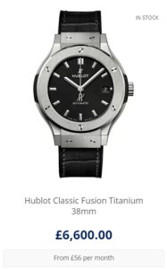 Hublot Classic Fusion Titanium 38mm