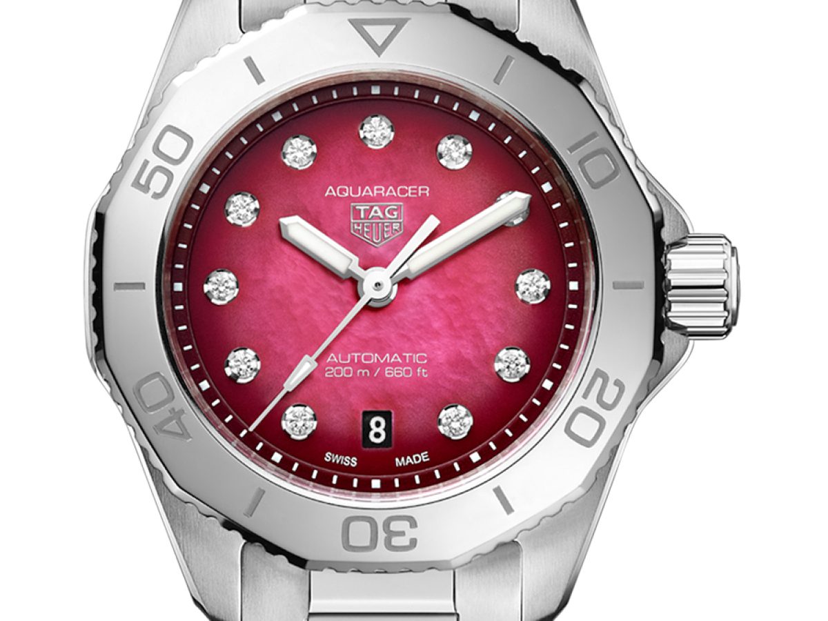Tag heuer aquaracer pink face online