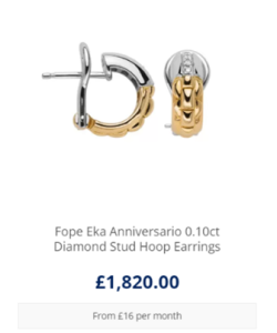 fope earrings