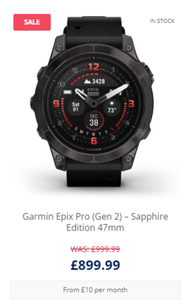 Garmin Epix Pro (Gen 2) – Sapphire Edition 47mm 