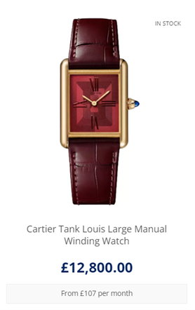 Cartier Tank Louis Large Manual Winding Watch