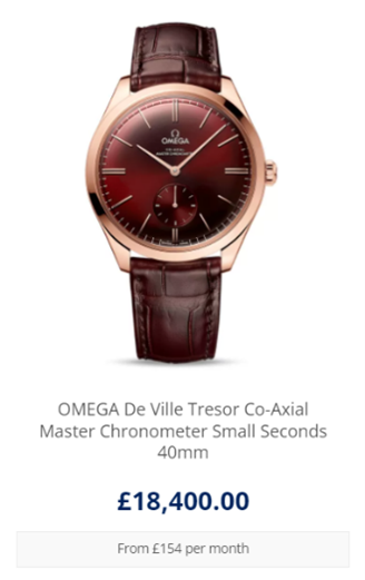 OMEGA De Ville Tresor Co-Axial Master Chronometer Small Seconds 40mm