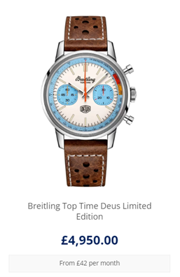 Breitling Top Time Deus Limited Edition