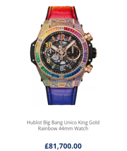 Hublot rainbow watch