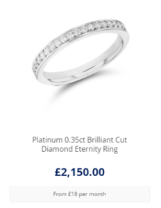 platinum eterntiy ring