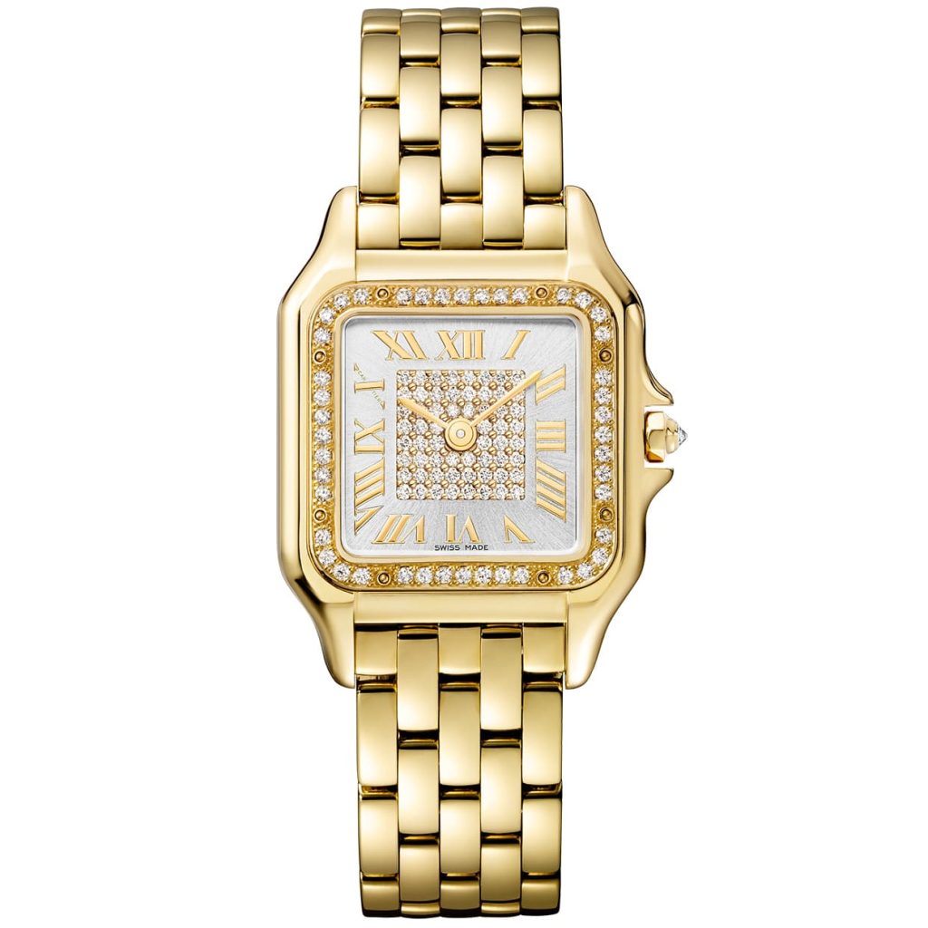 Panthere De Cartier Medium Watch quartz, yellow gold, diamonds WJPN0043