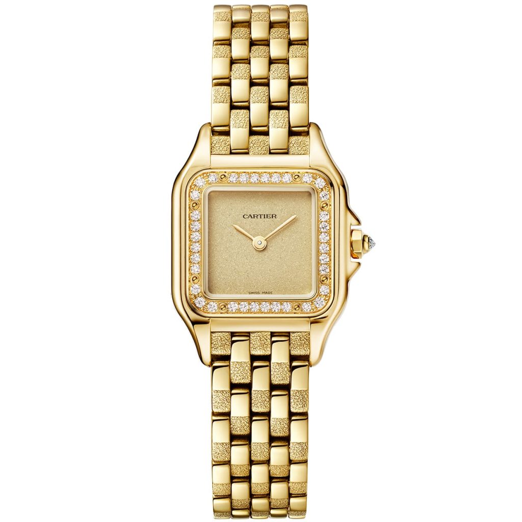 Panthere De Cartier Small Watch quartz, yellow gold, diamonds WJPN0057